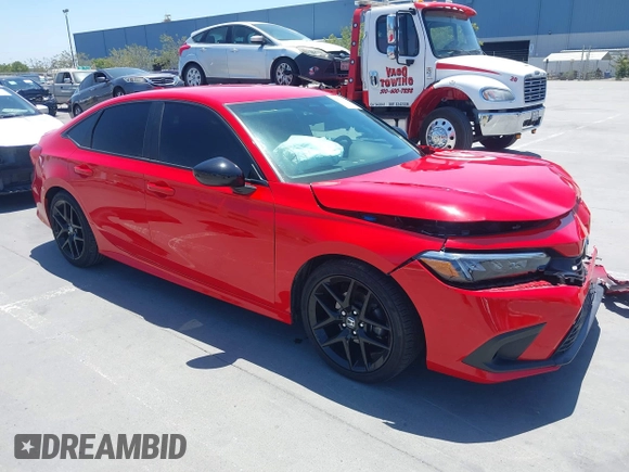 2023 Honda Civic Sport with VIN 2HGFE2F5XPH548055, listed as a IAAI auction lot 42513994 with 37,502 mi miles and . Bid and sale history available at DreamBid. Image 1.