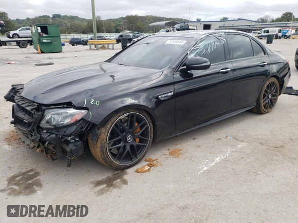 2019 Mercedes-Benz E 63 S AMG with VIN WDDZF8KB9KA507467, listed as a Copart auction lot 74145444 with 111,984 mi miles and Salvage Title. Bid and sale history available at DreamBid. Image 1.