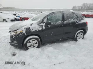 2022 Chevrolet Trax LS with VIN KL7CJNSM9NB544593, listed as a Copart auction lot 85678854 with 26,843 mi miles and Salvage Title. Bid and sale history available at carsss.com. Image 1.