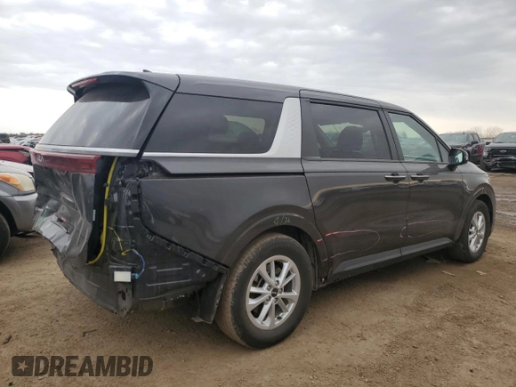 2024 Kia Carnival LX with VIN KNDNB4H30R6433818, listed as a Copart auction lot 49499625 with 60,386 mi miles and Salvage Title. Bid and sale history available at carsss.com. Image 3.