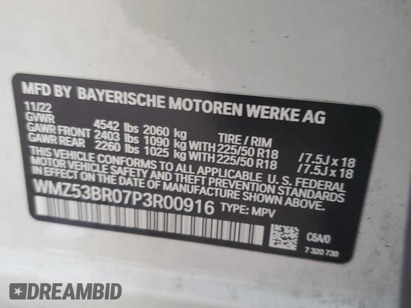 2023 MINI Countryman Cooper S z VIN WMZ53BR07P3R00916, wystawiony jako Copart lot #84349324 z przebiegiem 27 832 mil mil oraz Szkoda całkowita • Salvage title. Historia ofert i sprzedaży dostępna na DreamBid. Obrazek 12.