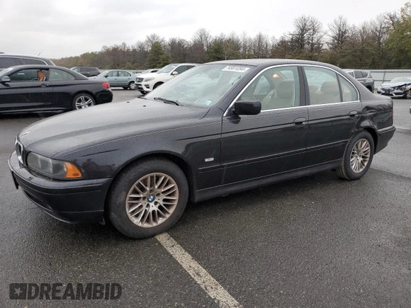 2001 BMW 5 Series 530iA with VIN WBADT63441CF05226, listed as a Copart auction lot 74981094 with 78,490 mi miles and Salvage Title. Bid and sale history available at carsss.com. Image 1.