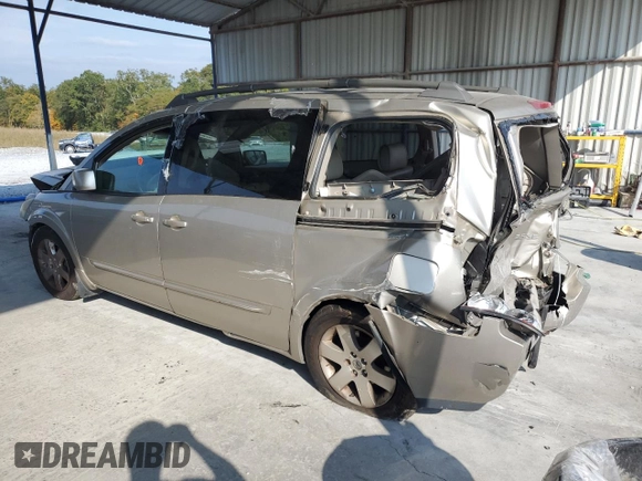 2004 Nissan Quest SE with VIN 5N1BV28U04N363917, listed as a Copart auction lot 78089394 with 0 mi miles and Salvage Title. Bid and sale history available at carsss.com. Image 2.