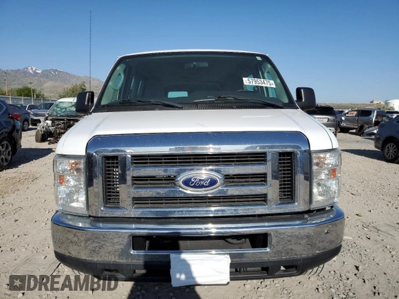 2014 Ford Econoline Passenger XL with VIN 1FBSS3BL1EDA66685, listed as a Copart auction lot 57953475 with 97,203 mi miles and Salvage title. Bid and sale history available at DreamBid. Image 5.