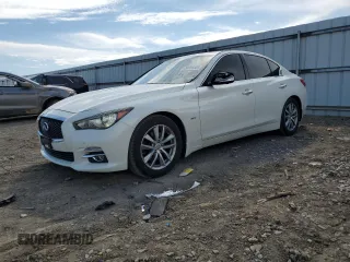 2016 Infiniti Q50 3.0t Premium with VIN JN1EV7AP5GM305981, listed as a Copart auction lot 50885885 with 84,727 mi miles and Salvage Title. Bid and sale history available at carsss.com. Image 1.