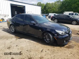 2010 BMW 5 Series 528i with VIN WBANU5C56AC364807, listed as a Copart auction lot 52123605 with 108,557 mi miles and Salvage Title. Bid and sale history available at carsss.com. Image 4.