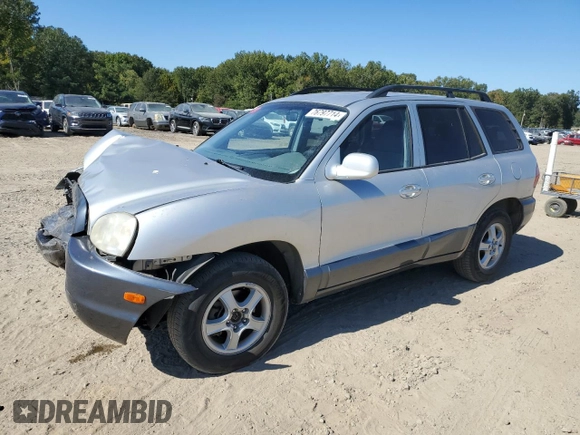 2003 Hyundai Santa Fe GLS with VIN KM8SC13D43U517220, listed as a Copart auction lot 76797714 with 126,733 mi miles and Salvage Title. Bid and sale history available at carsss.com. Image 1.