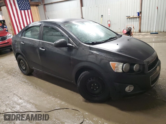 2014 Chevrolet Sonic LTZ with VIN 1G1JE5SB8E4213028, listed as a Copart auction lot 43561105 with 81,457 mi miles and Salvage Title. Bid and sale history available at carsss.com. Image 4.