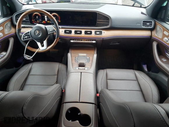 2021 Mercedes-Benz GLS 450 with VIN 4JGFF5KE7MA529553, listed as a Copart auction lot 39989374 with 34,459 mi miles and . Bid and sale history available at DreamBid. Image 8.