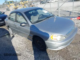 2002 Kia Rio with VIN KNADC123826198670, listed as a IAAI auction lot 41643316 with 1 mi miles. Bid and sale history available at carsss.com. Image 1.