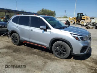 2021 Subaru Forester Special Sports with VIN JF2SKARC3MH530395, listed as a Copart auction lot 61103945 with 20,212 mi miles and Salvage title. Bid and sale history available at DreamBid. Image 4.