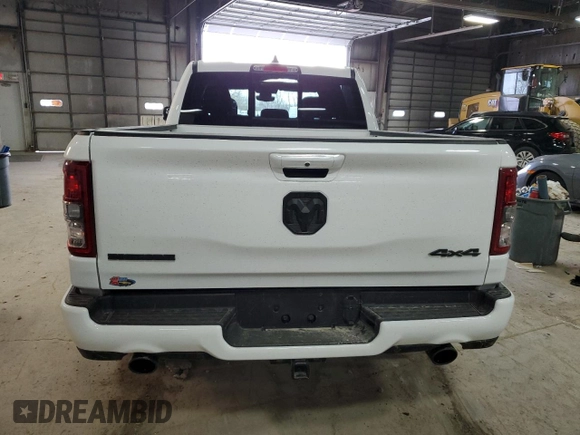 2022 Ram 1500 Big Horn with VIN 1C6SRFMT3NN391071, listed as a Copart auction lot 52592825 with 52,682 mi miles and Salvage title. Bid and sale history available at DreamBid. Image 6.