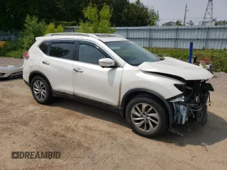 2015 Nissan Rogue SL z VIN 5N1AT2MV9FC754935, wystawiony jako Copart lot #59198955 z przebiegiem 180 001 mil mil oraz Szkoda całkowita • Salvage title. Historia ofert i sprzedaży dostępna na DreamBid. Obrazek 4.