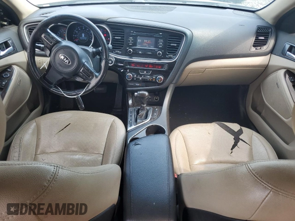 2014 Kia Optima EX z VIN 5XXGN4A76EG337099, wystawiony jako Copart lot #54508445 z przebiegiem 317 116 mil mil oraz Czysty tytuł • Clean title. Historia ofert i sprzedaży dostępna na DreamBid. Obrazek 8.