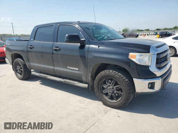 2014 Toyota Tundra SR5 with VIN 5TFEM5F17EX076045, listed as a Copart auction lot 53031285 with 104,783 mi miles and Salvage title. Bid and sale history available at DreamBid. Image 4.