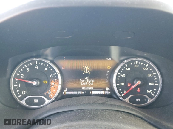 2017 Jeep Renegade Latitude with VIN ZACCJBBB8HPG30021, listed as a Copart auction lot 47410295 with 83,436 mi miles and Salvage Title. Bid and sale history available at carsss.com. Image 9.