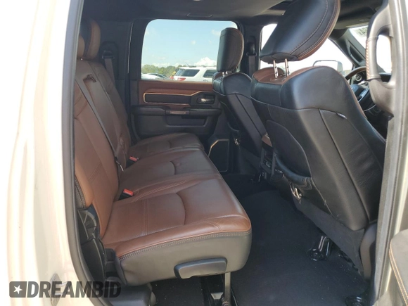2021 Ram 2500 Longhorn with VIN 3C6UR5PL4MG520294, listed as a Copart auction lot 74426784 with 19,282 mi miles and Salvage title. Bid and sale history available at DreamBid. Image 10.