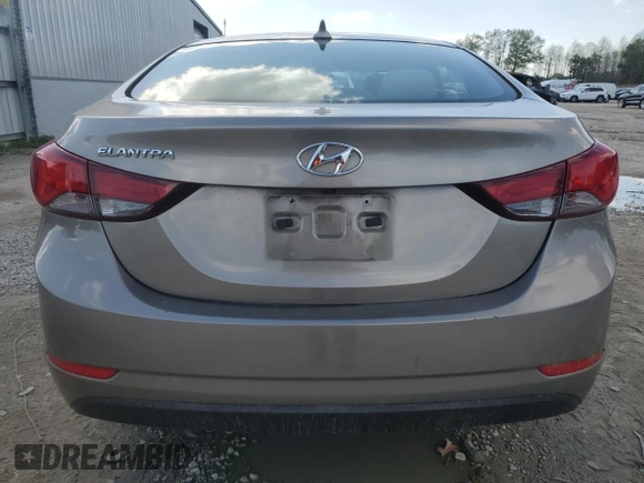 2014 Hyundai Elantra SE with VIN 5NPDH4AE3EH544370, listed as a Copart auction lot 51909635 with 76,681 mi miles and Salvage Title. Bid and sale history available at DreamBid. Image 6.