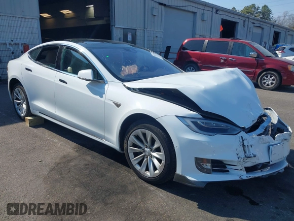 2016 Tesla Model S 90D with VIN 5YJSA1E26GF147327, listed as a IAAI auction lot 42077766 with 89,502 mi miles and . Bid and sale history available at DreamBid. Image 1.