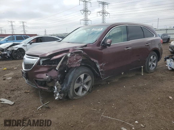 2014 Acura MDX z VIN 5FRYD4H28EB030178, wystawiony jako Copart lot #52389515 z przebiegiem Nie podano mil oraz Szkoda całkowita • Salvage title. Historia ofert i sprzedaży dostępna na DreamBid. Obrazek 1.