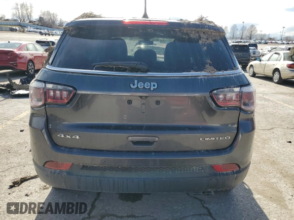 2018 Jeep Compass Limited with VIN 3C4NJDCB0JT350661, listed as a Copart auction lot 47981695 with 115,188 mi miles and Salvage Title. Bid and sale history available at DreamBid. Image 6.