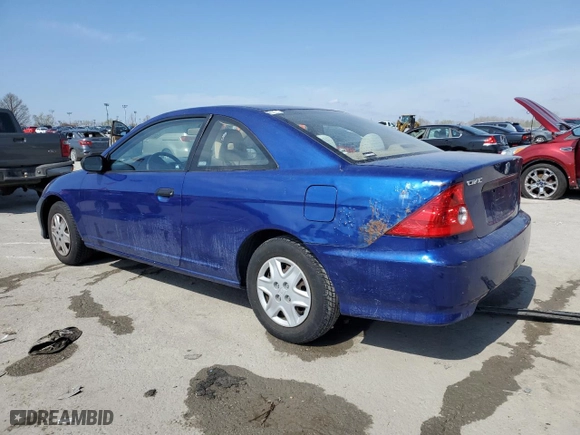 2004 Honda Civic VP with VIN 1HGEM22104L060958, listed as a Copart auction lot 51136855 with 192,647 mi miles and Clean Title. Bid and sale history available at carsss.com. Image 2.