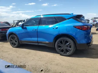 2020 Chevrolet Blazer RS with VIN 3GNKBKRS8LS618738, listed as a Copart auction lot 60316955 with 24,778 mi miles and Salvage title. Bid and sale history available at DreamBid. Image 2.