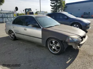 2000 Honda Civic VP with VIN 2HGEJ6612YH577711, listed as a Copart auction lot 52239805 with 195,138 mi miles and Salvage Title. Bid and sale history available at carsss.com. Image 4.