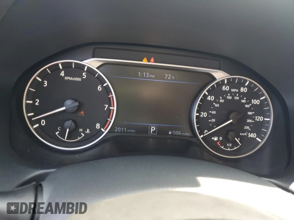 2025 Nissan Altima SV with VIN 1N4BL4DV1SN380992, listed as a Copart auction lot 54893205 with 2,011 mi miles and Clean Title. Bid and sale history available at DreamBid. Image 9.