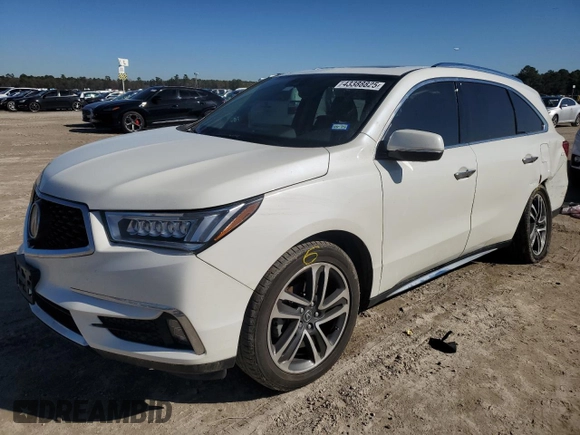 2017 Acura MDX w/Advance Pkg with VIN 5FRYD4H82HB013451, listed as a Copart auction lot 43388825 with 82,893 mi miles and Salvage Title. Bid and sale history available at carsss.com. Image 1.