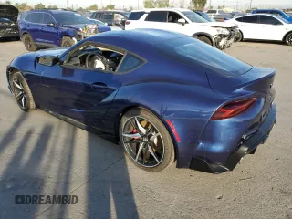 2020 Toyota GR Supra 3.0 with VIN WZ1DB4C02LW032496, listed as a Copart auction lot 82842994 with 946 mi miles and Salvage Title. Bid and sale history available at carsss.com. Image 2.