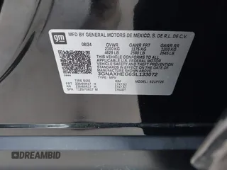 2025 Chevrolet Equinox FWD LT with VIN 3GNAXHEG6SL133072, listed as a IAAI auction lot 41918881 with 5,354 mi miles and . Bid and sale history available at DreamBid. Image 9.