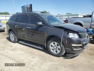 2017 Chevrolet Traverse LS with VIN 1GNKRFKD7HJ149777, listed as a Copart auction lot 56636575 with 122,963 mi miles and Salvage title. Bid and sale history available at DreamBid. Image 4.