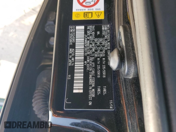 2015 Lexus NX 200t with VIN JTJYARBZXF2001781, listed as a Copart auction lot 55645565 with 104,426 mi miles and Clean title. Bid and sale history available at DreamBid. Image 13.