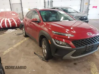 2022 Hyundai Kona SEL with VIN KM8K6CABXNU873386, listed as a IAAI auction lot 41671387 with 37,087 mi miles. Bid and sale history available at carsss.com. Image 1.