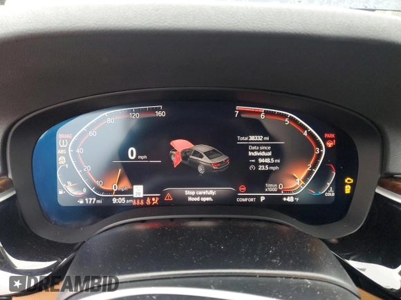 2020 BMW 5 Series 530i xDrive с VIN WBAJR7C09LWW68666, выставлен на аукционе Copart как лот 45686895 с пробегом 38 332 миль миль и Списание • Salvage title. История ставок и продаж доступна на DreamBid. Изображение 9.