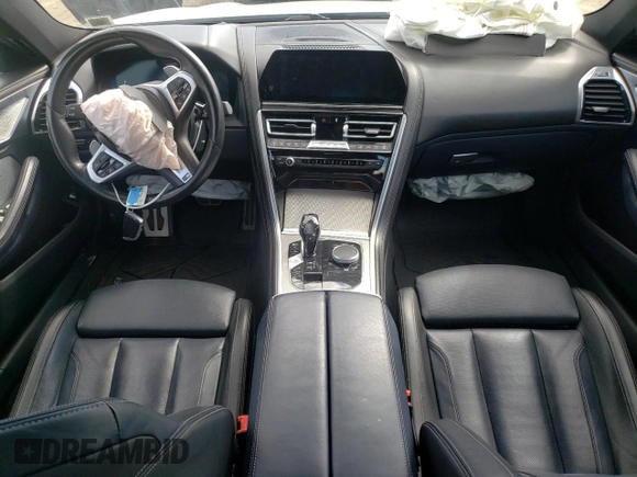 2020 BMW 8 Series M850i with VIN WBAGV8C01LBP48692, listed as a Copart auction lot 52019305 with Not provided miles and Salvage title. Bid and sale history available at DreamBid. Image 8.