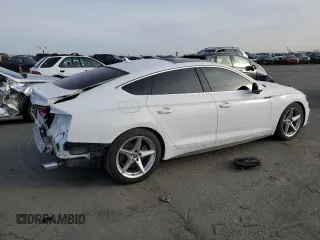 2018 Audi A5 Sportback Premium with VIN WAUDNCF51JA080277, listed as a Copart auction lot 77560844 with 139,696 mi miles and Salvage Title. Bid and sale history available at carsss.com. Image 3.