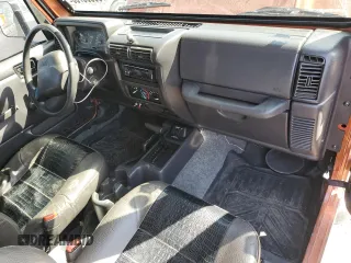2001 Jeep Wrangler SE with VIN 1J4FA29P21P304534, listed as a Copart auction lot 50096735 with 161,181 mi miles and Salvage Title. Bid and sale history available at carsss.com. Image 8.