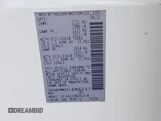 2015 Nissan Pathfinder S z VIN 5N1AR2MN2FC686217, wystawiony jako IAAI lot #42491000 z przebiegiem 144 092 mil mil oraz . Historia ofert i sprzedaży dostępna na DreamBid. Obrazek 9.