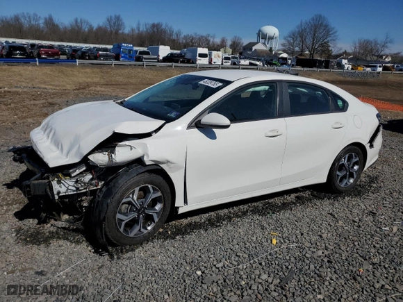 2019 Kia Forte LXS with VIN 3KPF24AD0KE127127, listed as a Copart auction lot 48339765 with 56,142 mi miles and Salvage Title. Bid and sale history available at carsss.com. Image 1.