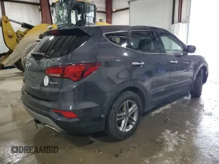 2018 Hyundai Santa Fe 2.4L with VIN 5XYZT3LB3JG571720, listed as a Copart auction lot 43942375 with 108,435 mi miles and Salvage title. Bid and sale history available at DreamBid. Image 3.