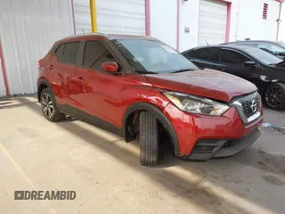 2019 Nissan Kicks SV with VIN 3N1CP5CUXKL534314, listed as a IAAI auction lot 41246864 with 138,836 mi miles. Bid and sale history available at carsss.com. Image 1.