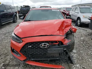 2019 Hyundai Veloster N with VIN KMHT36AH0KU001278, listed as a Copart auction lot 72789884 with 0 mi miles and Salvage Title. Bid and sale history available at carsss.com. Image 5.