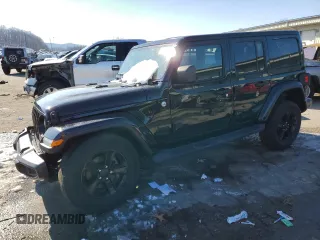 2020 Jeep Wrangler Unlimited Sahara Altitude with VIN 1C4HJXEG2LW101881, listed as a Copart auction lot 41853615 with 68,321 mi miles and Salvage title. Bid and sale history available at DreamBid. Image 1.