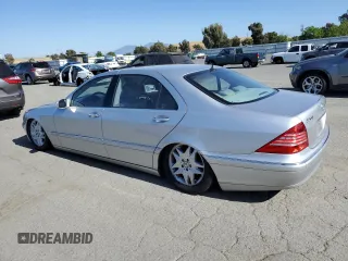 2003 Mercedes-Benz S 500 z VIN WDBNG75J73A358818, wystawiony jako Copart lot #58184495 z przebiegiem Nie podano mil oraz Czysty tytuł • Clean title. Historia ofert i sprzedaży dostępna na DreamBid. Obrazek 2.