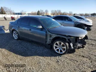 2007 BMW 5 Series 550i with VIN WBANB53547CP05748, listed as a Copart auction lot 43579165 with 117,230 mi miles and Salvage Title. Bid and sale history available at DreamBid. Image 4.