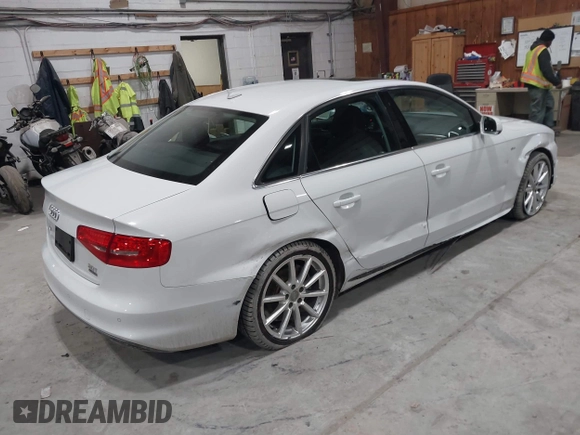 2016 Audi A4 Premium Plus with VIN WAUFFAFL9GN015395, listed as a IAAI auction lot 41486222 with 35,809 mi miles. Bid and sale history available at carsss.com. Image 4.