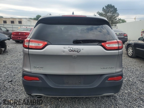 2016 Jeep Cherokee Limited with VIN 1C4PJMDB8GW248874, listed as a Copart auction lot 63388455 with 132,535 mi miles and Salvage title. Bid and sale history available at DreamBid. Image 6.