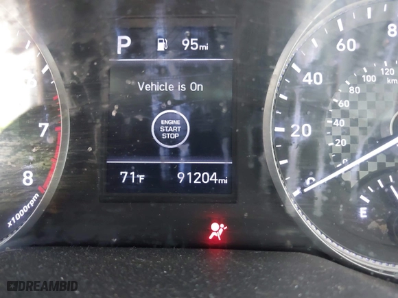 2019 Hyundai Elantra SEL with VIN 5NPD84LF2KH457710, listed as a IAAI auction lot 41800266 with 91,204 mi miles. Bid and sale history available at carsss.com. Image 15.